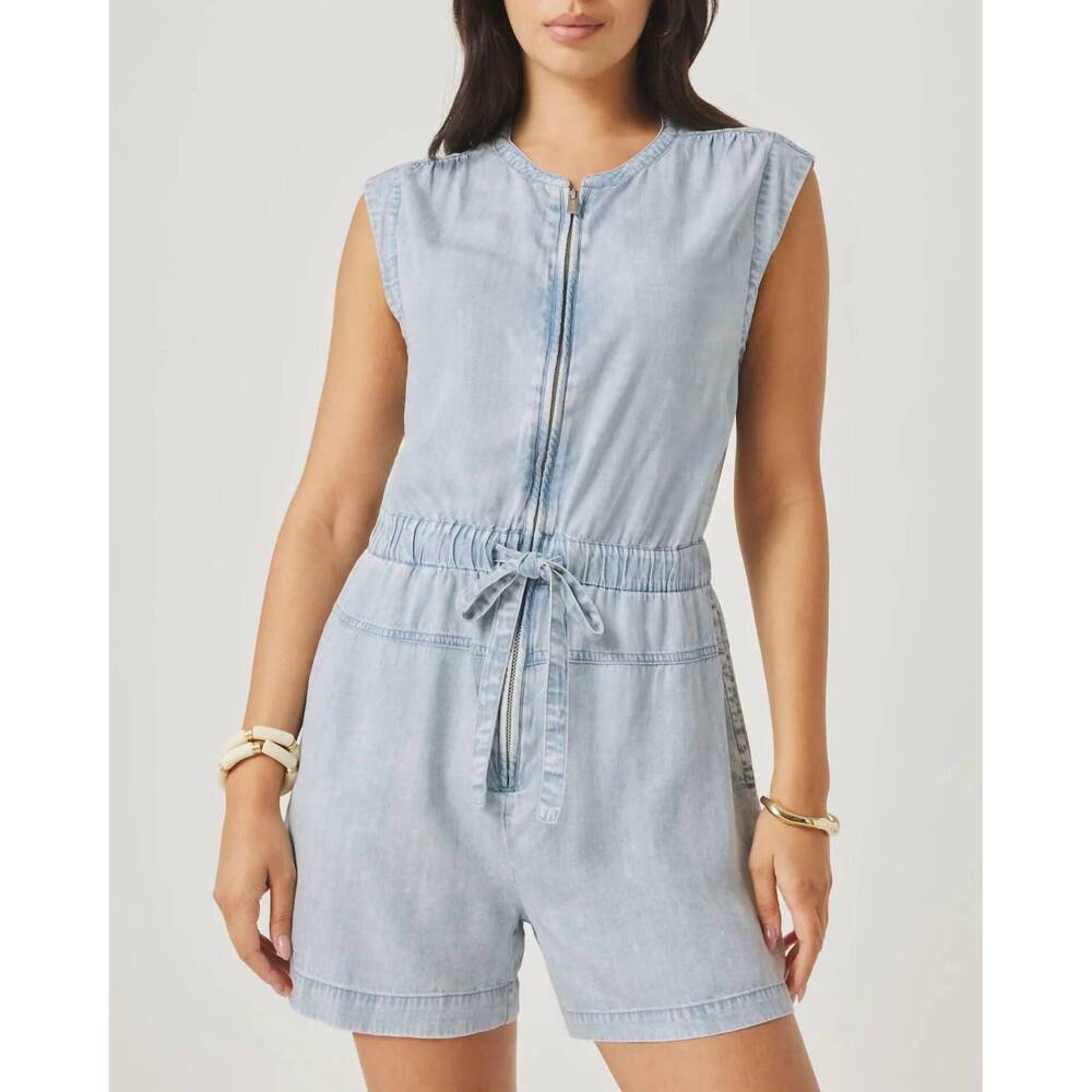 NEW SPLENDID rosalie romper in bleached indigo - Picture 4 of 5